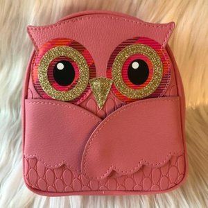 Bath & Body Works Pink Owl Cosmetic Bag